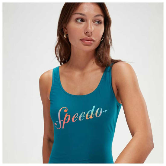 Speedo Γυναικείο ολόσωμο μαγιό Logo Deep U-Back Swimsuit Speedo Γυναικείο ολόσωμο μαγιό Logo Deep U-Back Swimsuit